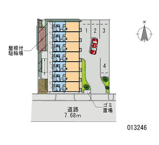 ★手数料０円★大阪市東住吉区住道矢田　月極駐車場（LP）